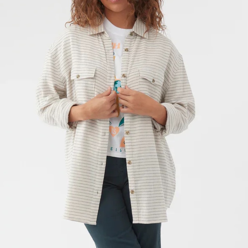 O'Neill Women's long sleeve oversized flannel